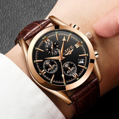 Alloy Quartz 3ATM Leather Watch(6 Colors)