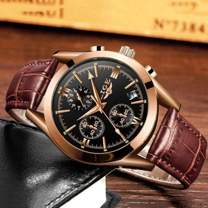 Alloy Quartz 3ATM Leather Watch(6 Colors)