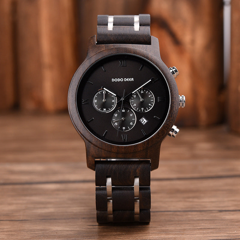 Wood Electronic movement 3ATM Wood Watch(3 Colors)