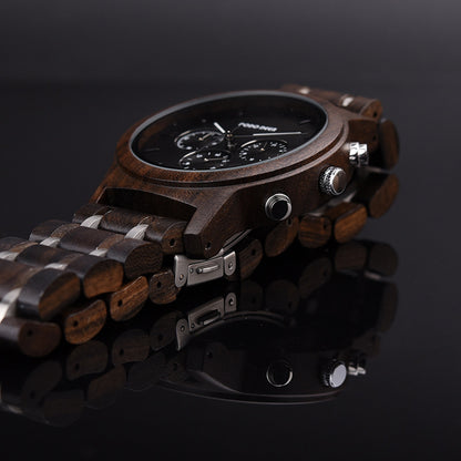 Wood Electronic movement 3ATM Wood Watch(3 Colors)