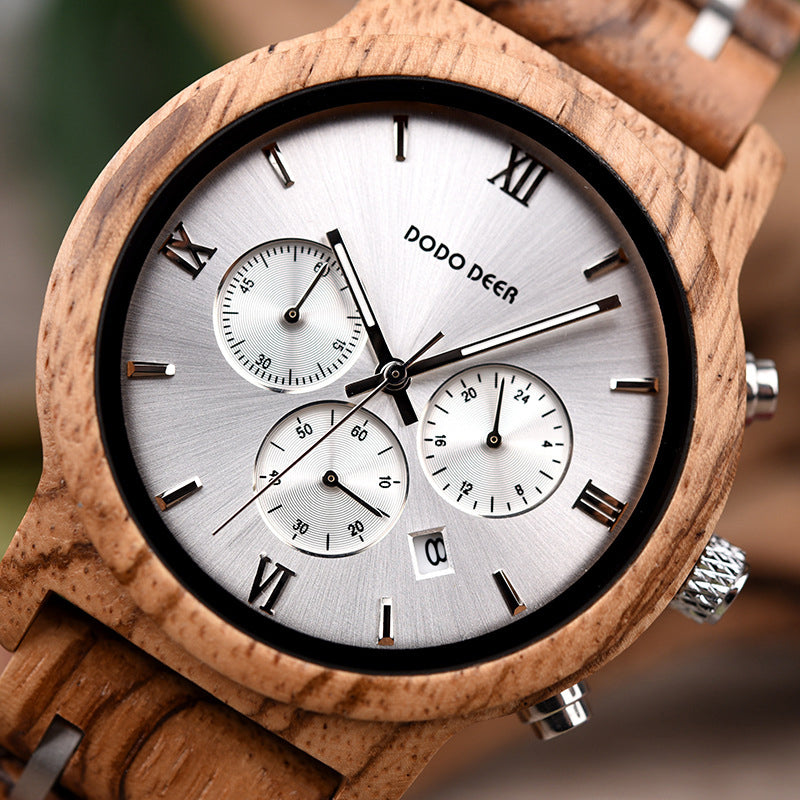 Wood Electronic movement 3ATM Wood Watch(3 Colors)