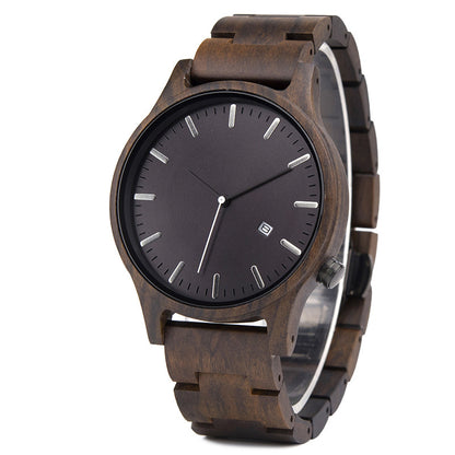 Wood Quartz 3ATM Wood Watch