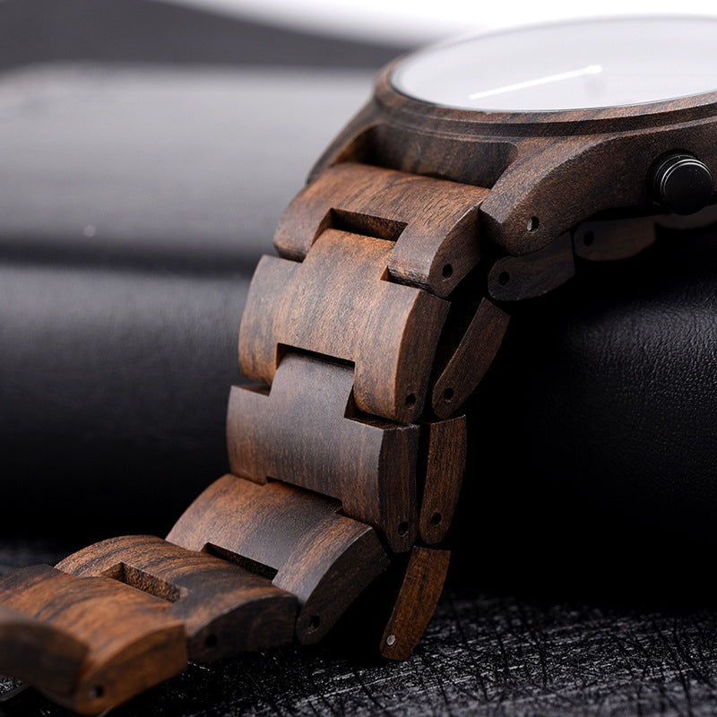 Wood Quartz 3ATM Wood Watch