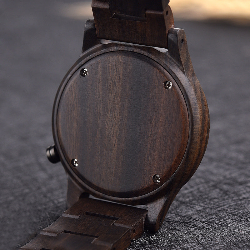 Wood Quartz 3ATM Wood Watch