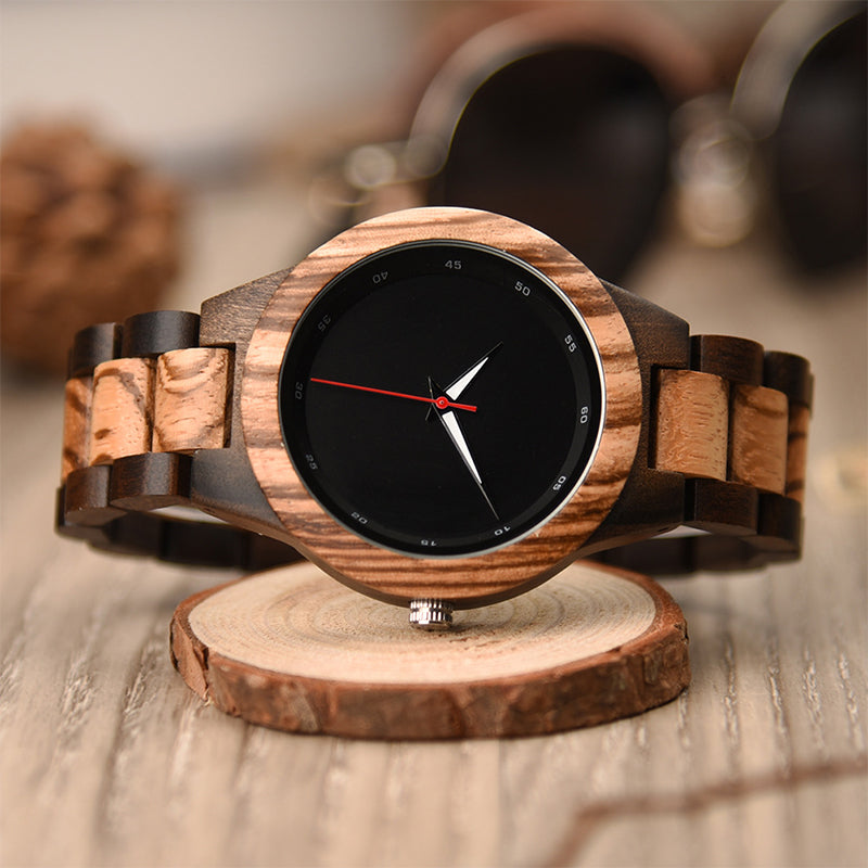 Wood Quartz 3ATM Wood Watch(7 Colors)