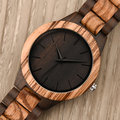 Wood Quartz 3ATM Wood Watch(7 Colors)