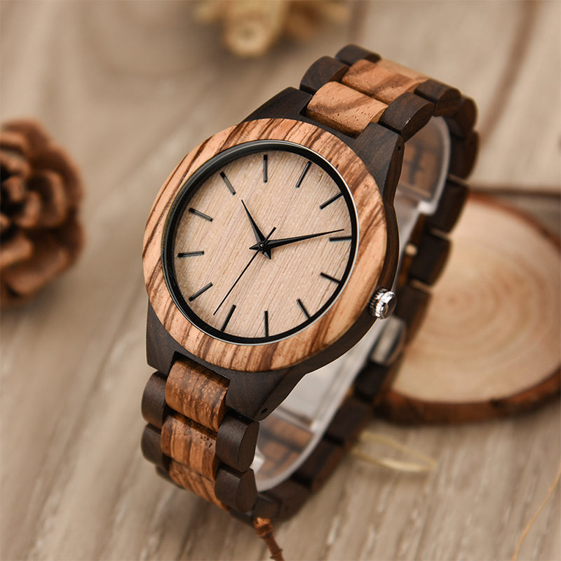 Wood Quartz 3ATM Wood Watch(7 Colors)