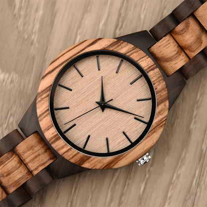 Wood Quartz 3ATM Wood Watch(7 Colors)