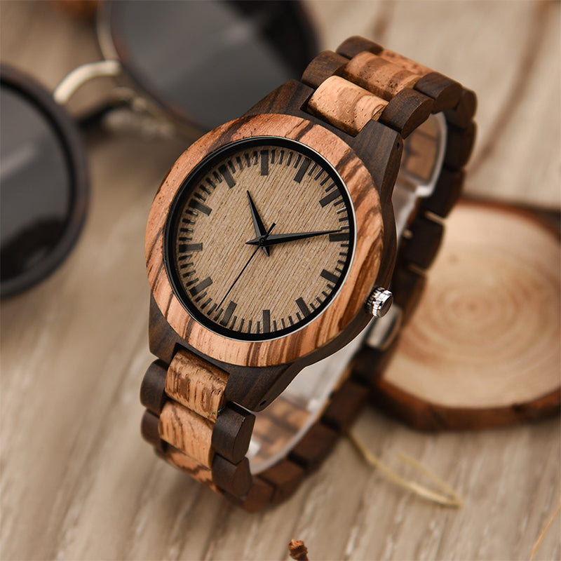 Wood Quartz 3ATM Wood Watch(7 Colors)