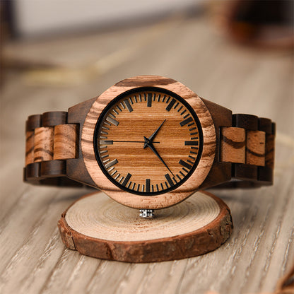 Wood Quartz 3ATM Wood Watch(7 Colors)