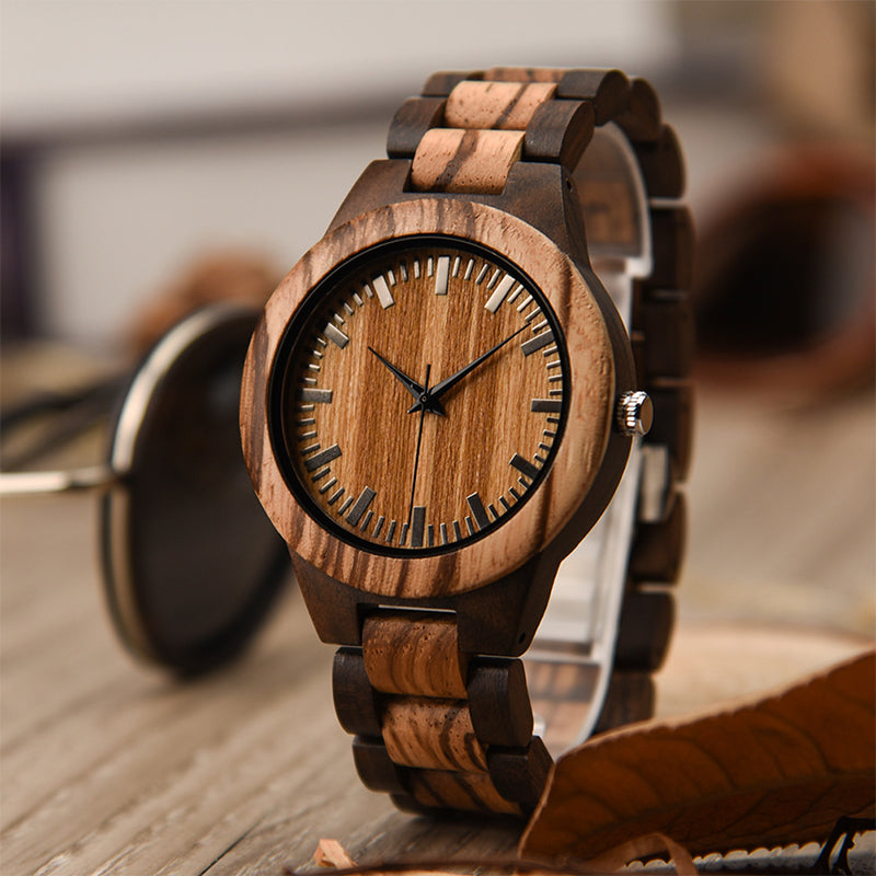 Wood Quartz 3ATM Wood Watch(7 Colors)