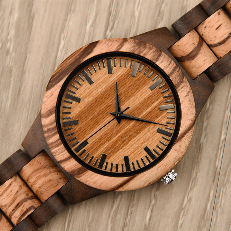 Wood Quartz 3ATM Wood Watch(7 Colors)