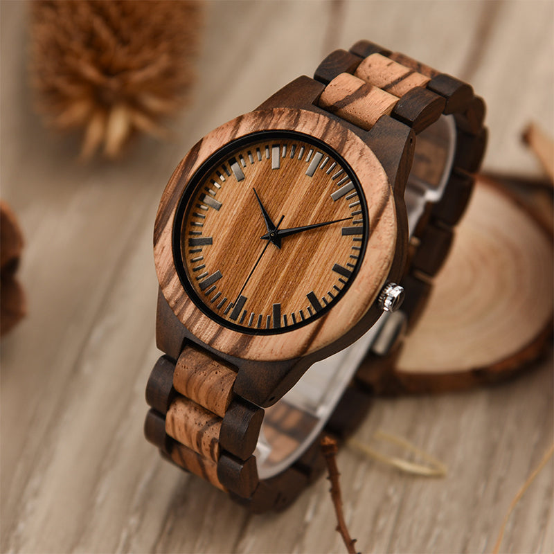 Wood Quartz 3ATM Wood Watch(7 Colors)