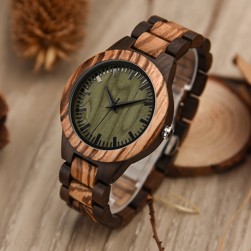 Wood Quartz 3ATM Wood Watch(7 Colors)