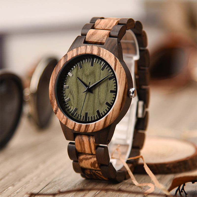 Wood Quartz 3ATM Wood Watch(7 Colors)