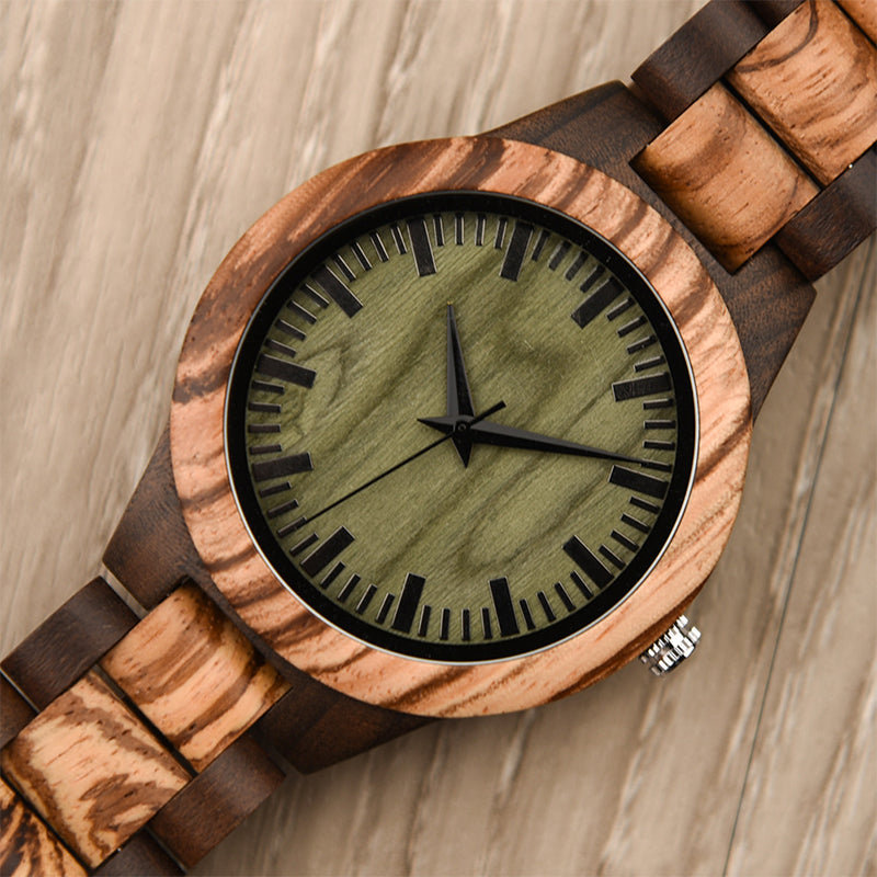 Wood Quartz 3ATM Wood Watch(7 Colors)