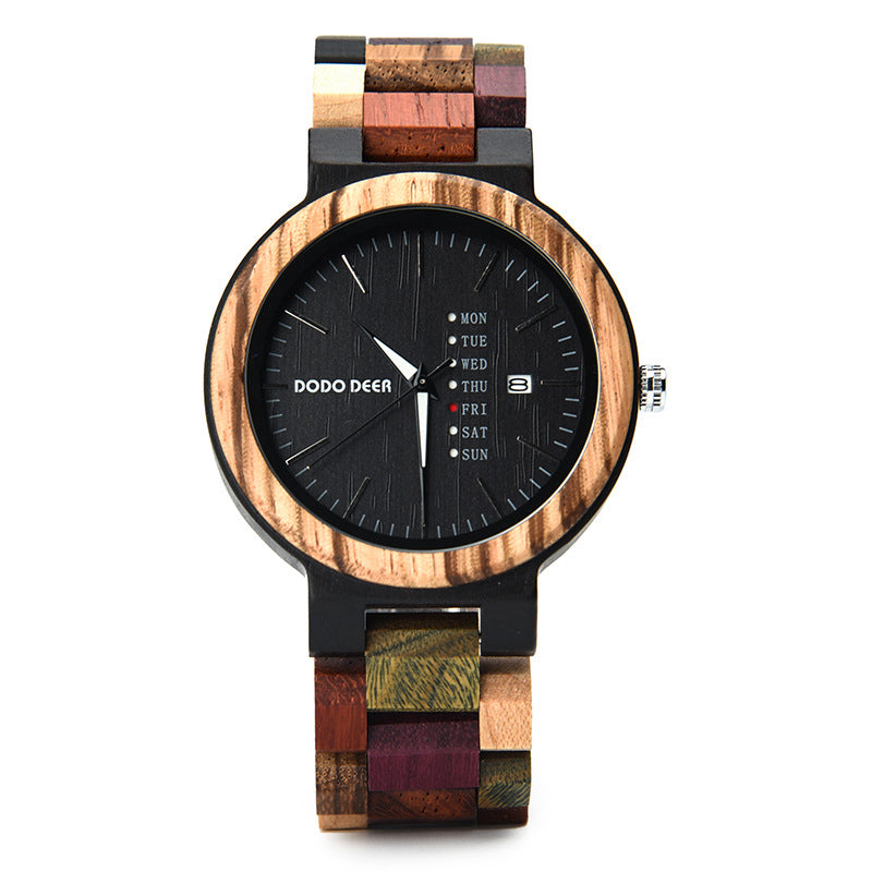 Wood Quartz 3ATM Wood Watch(3 Colors)