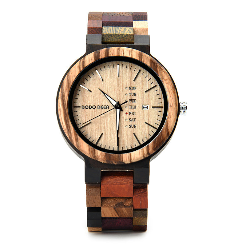 Wood Quartz 3ATM Wood Watch(3 Colors)