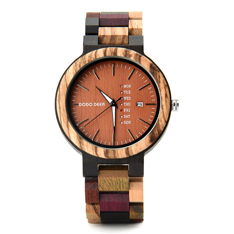 Wood Quartz 3ATM Wood Watch(3 Colors)