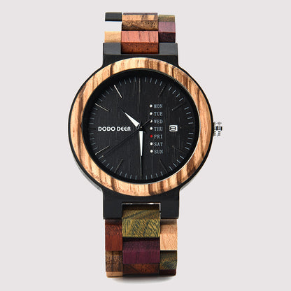 Wood Quartz 3ATM Wood Watch(3 Colors)