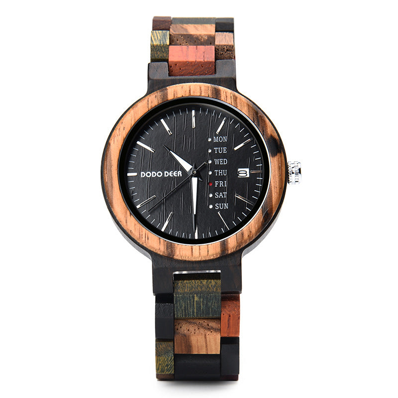 Wood Quartz 3ATM Wood Watch(3 Colors)