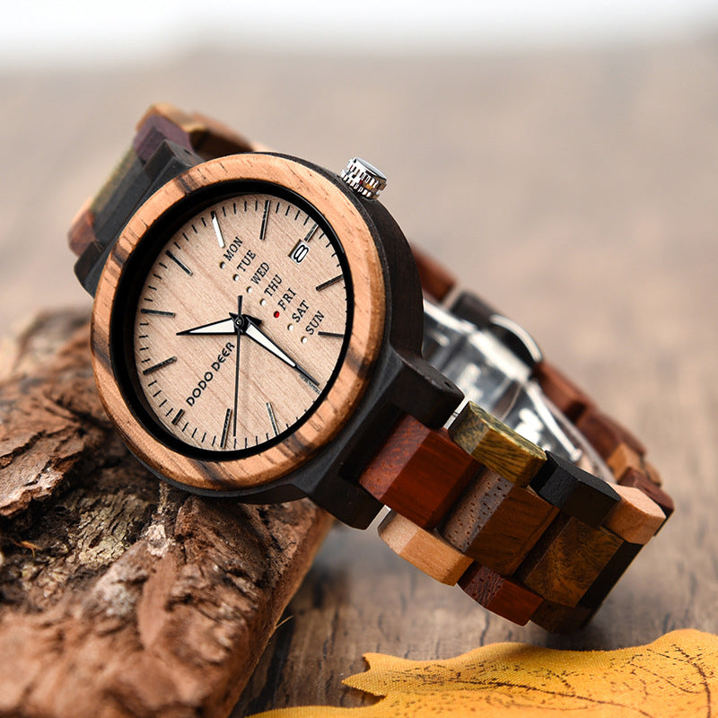 Wood Quartz 3ATM Wood Watch(3 Colors)