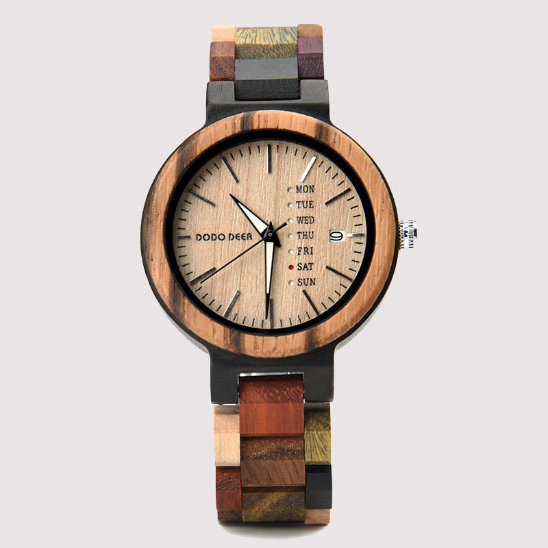 Wood Quartz 3ATM Wood Watch(3 Colors)