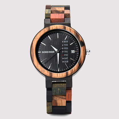 Wood Quartz 3ATM Wood Watch(3 Colors)