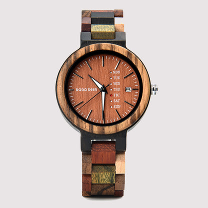 Wood Quartz 3ATM Wood Watch(3 Colors)