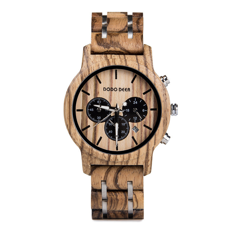 Wood Electronic movement 3ATM Wood Watch(3 Colors)