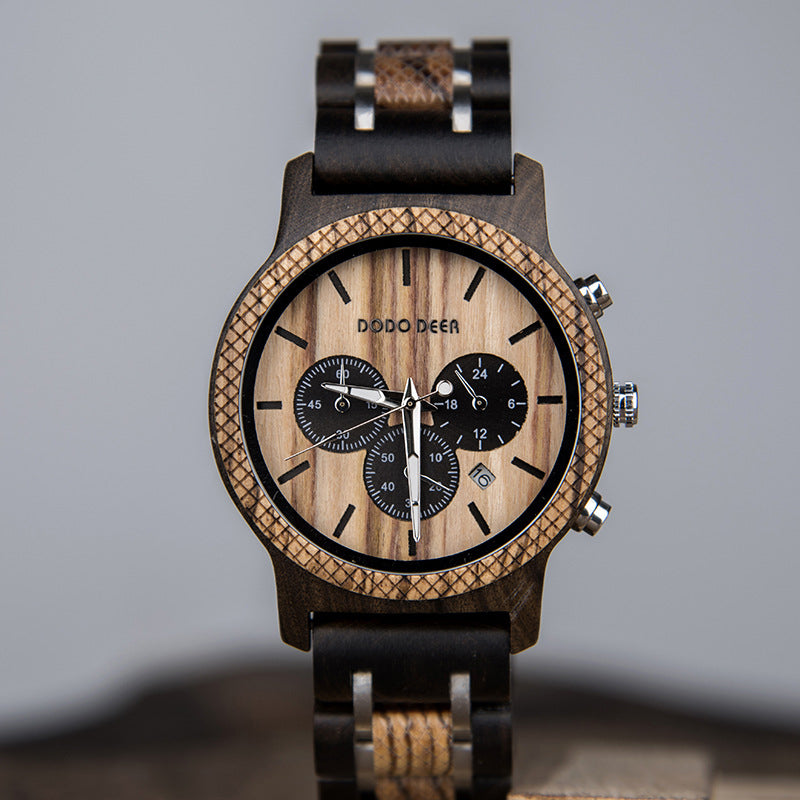 Wood Electronic movement 3ATM Wood Watch(3 Colors)