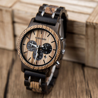 Wood Electronic movement 3ATM Wood Watch(3 Colors)