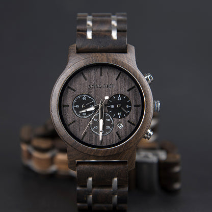 Wood Electronic movement 3ATM Wood Watch(3 Colors)