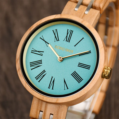 Wood Quartz Wood Watch(4 Colors)