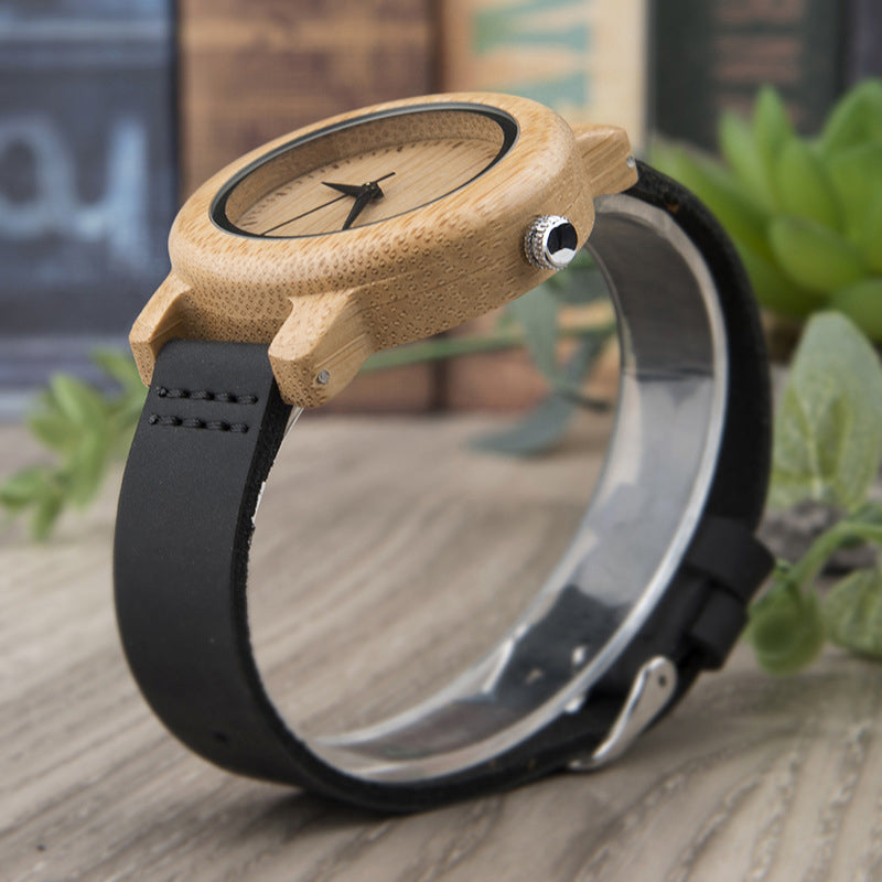 Wood Quartz 3ATM Wood Watch