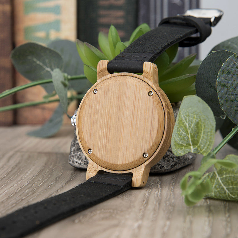 Wood Quartz 3ATM Wood Watch