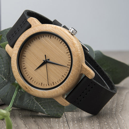 Wood Quartz 3ATM Wood Watch