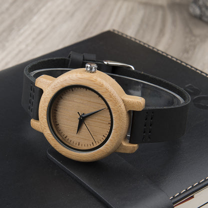 Wood Quartz 3ATM Wood Watch