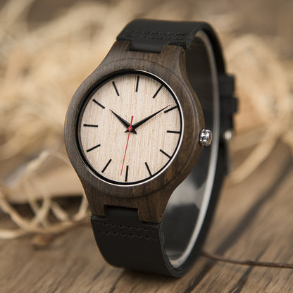 Wood Quartz 3ATM Wood Watch(5 Colors)