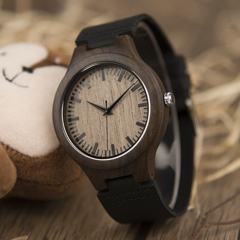 Wood Quartz 3ATM Wood Watch(5 Colors)