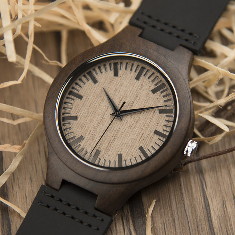 Wood Quartz 3ATM Wood Watch(5 Colors)