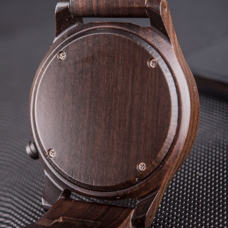 Wood Electronic movement 3ATM Wood Watch(3 Colors)