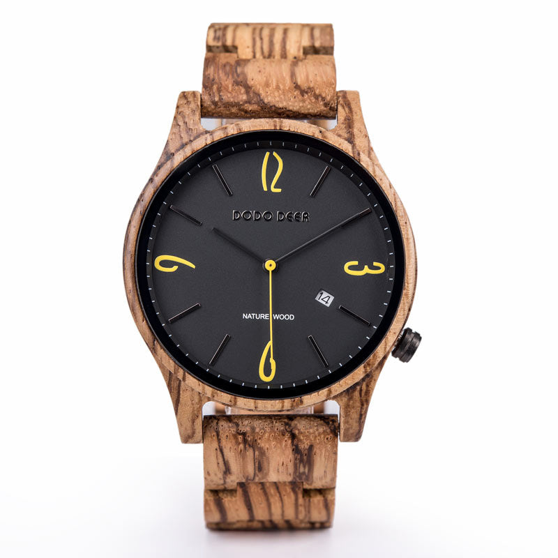 Wood Electronic movement 3ATM Wood Watch(3 Colors)