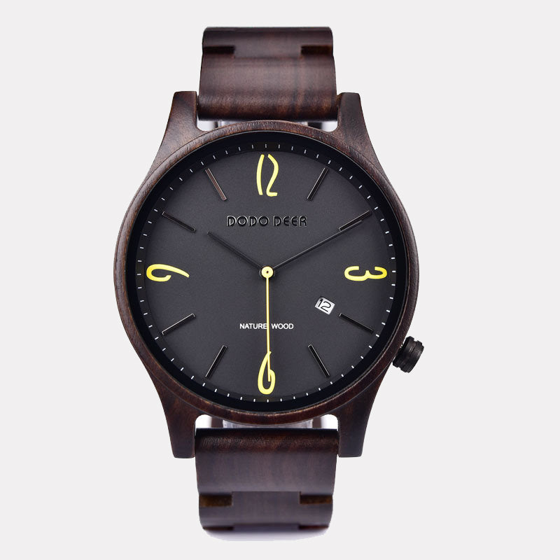 Wood Electronic movement 3ATM Wood Watch(3 Colors)