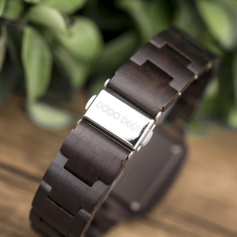 Wood Quartz 3ATM Wood Watch